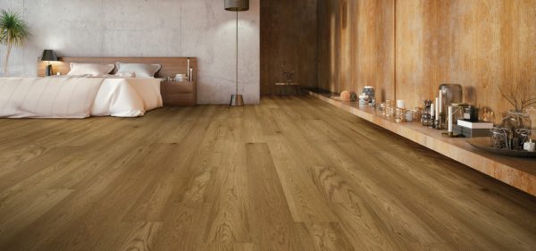 Eastern Flooring Engineered Hardwood Talamar Room Scene With Newberg Swatch On It
