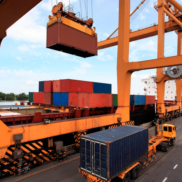 Business Logistics Concept Container