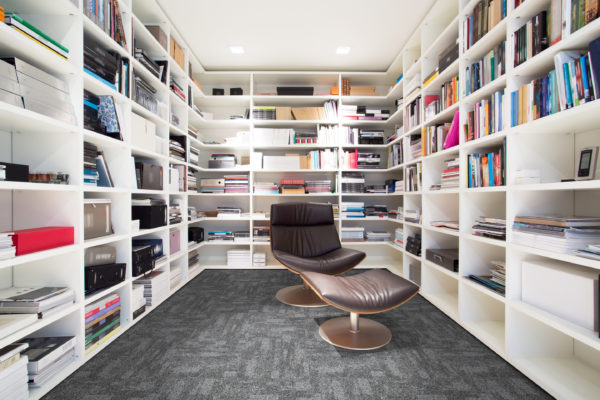 At Office Tile Fusion Charcoal Carpet Room Scene